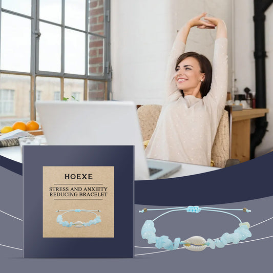 Aquamarine Crystal Fragment Bracelet Simple Portable Fresh Sea Blue Shell Bracelet With 100 Accessories HOEXE eprolo https://www.cyberehub.com