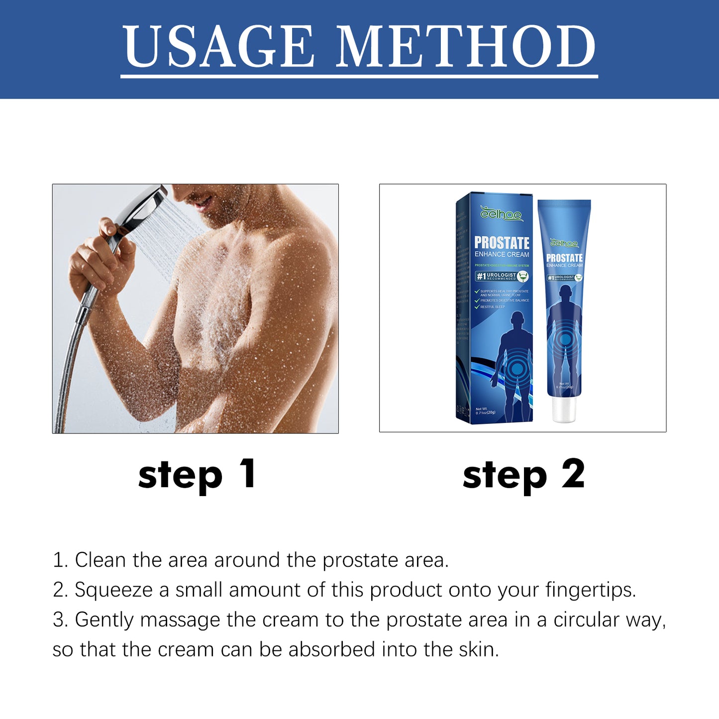 Prostate Enhance Cream, Body Care To Relieve Male Prost Discomfort Care Massage Topical Acupoint Cream Health Eprolo https://www.cyberehub.com
