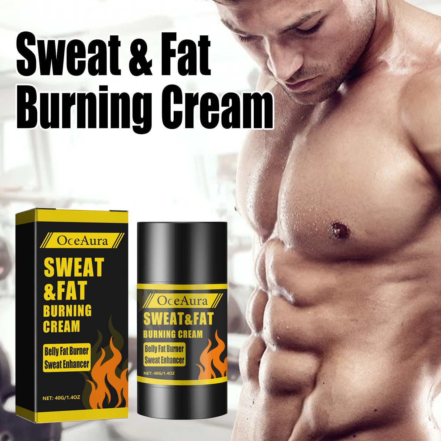 Sweat & Fat Burning Cream, Fitness Exercise Toning And Strengthening Muscle Line Vest Line Abs Cream Health Eprolo https://www.cyberehub.com