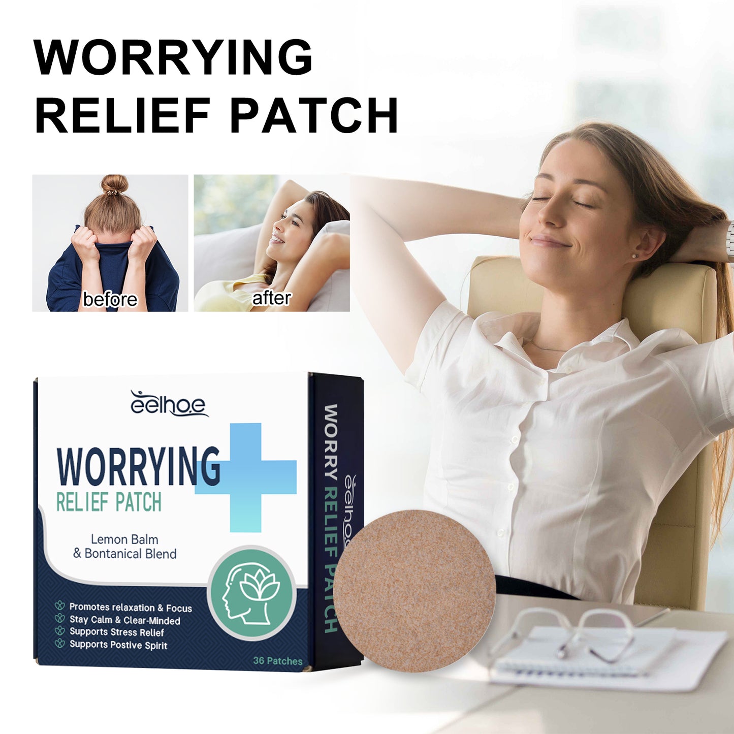 Worrying Relief Patch, Relieve Irritable Mood And Relax Body And Mind Behind Ear Acupoint Care Patch Health Eprolo https://www.cyberehub.com