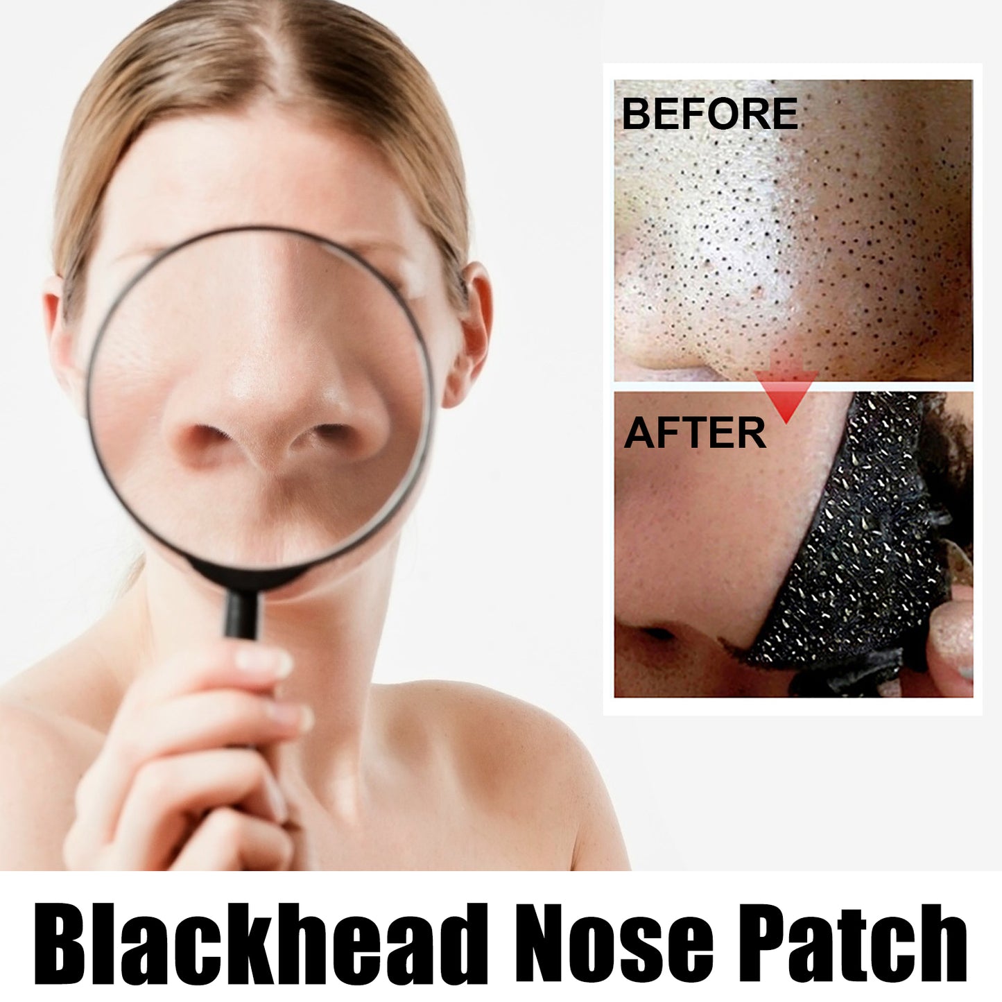 EELHOE Black Pig Nose Patch, Bamboo Charcoal Remove Blackhead Acne Tear Nose Mask Patch Health Eprolo https://www.cyberehub.com