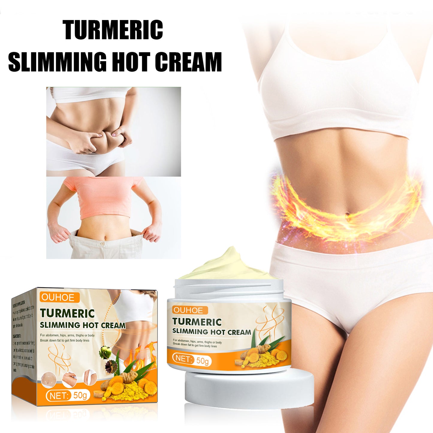 Turmeric Body Sculpting Cream, Tighten Thigh Muscles Arm Worship Meat Massage Lift Belly Slimming Shape Health Eprolo https://www.cyberehub.com