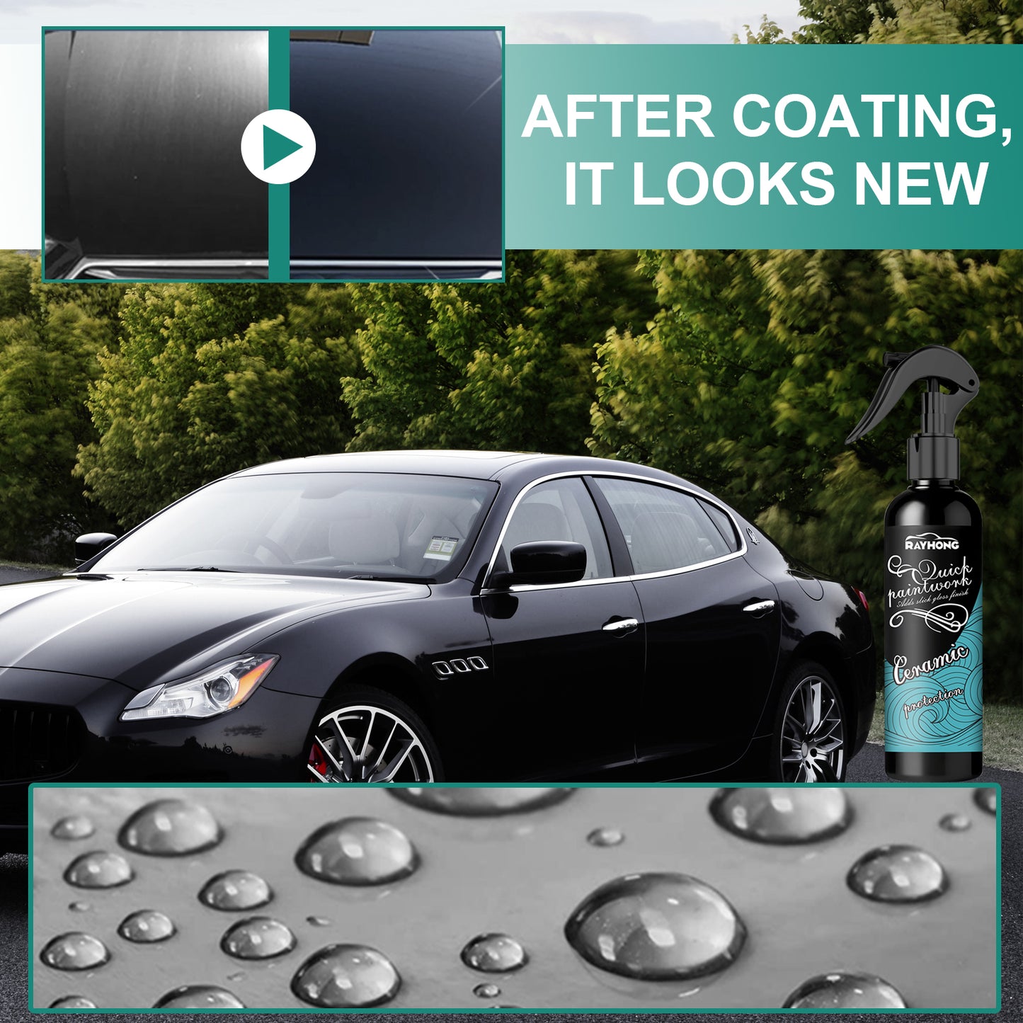Automotive Ceramic Plating Crystal Film, Car Coating Paint Decontamination Anti-Scratch Polishing Car Paint Drive Water Clean Automotive Automotive Eprolo https://www.cyberehub.com