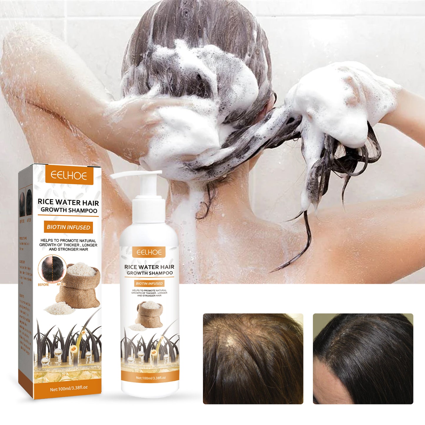 Rice Dense Hair Shampoo Deep Clean Thick Hair Moisturizing Hair Root Solid Hair Care Shampoo Health Eprolo https://www.cyberehub.com