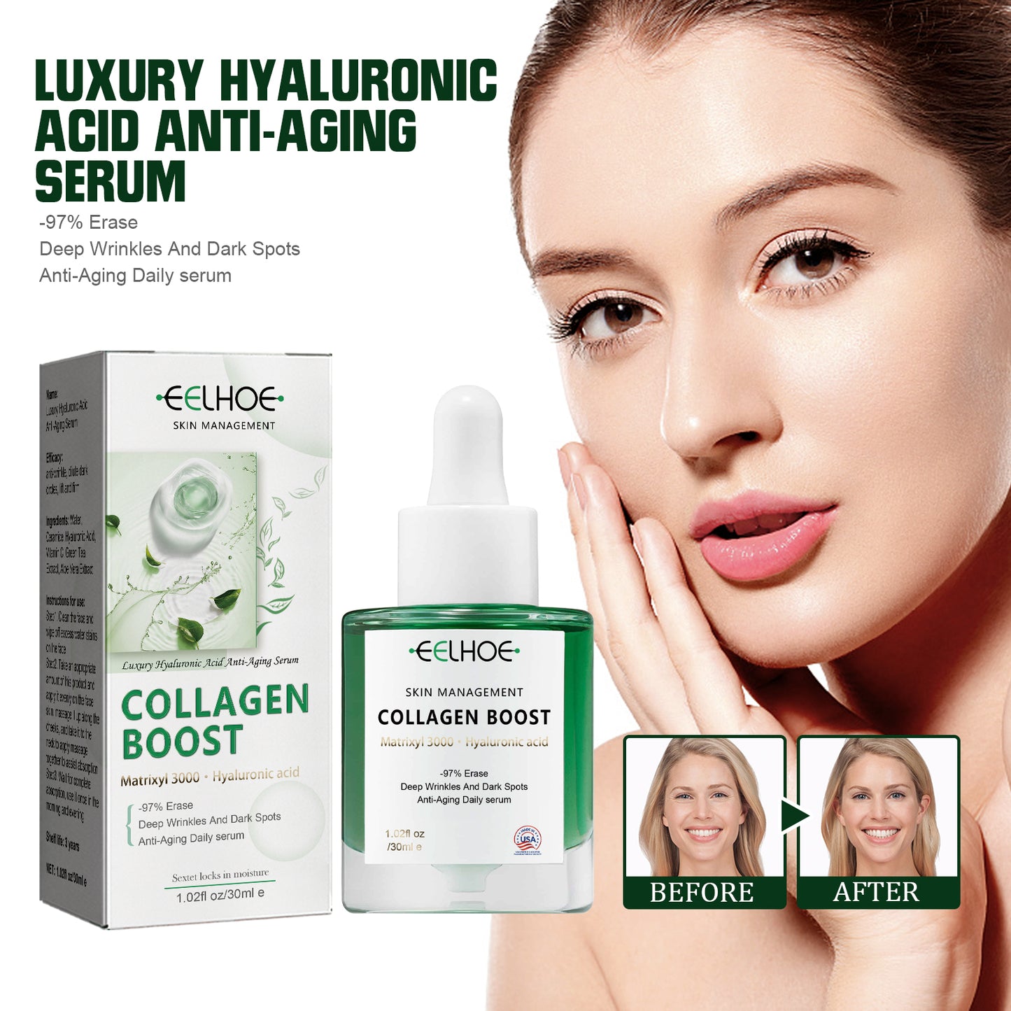 Hyaluronic Acid Anti-Wrinkle Essence Reduces Fine Lines And Moisturizes And Tightens Facial Skin Health Eprolo https://www.cyberehub.com