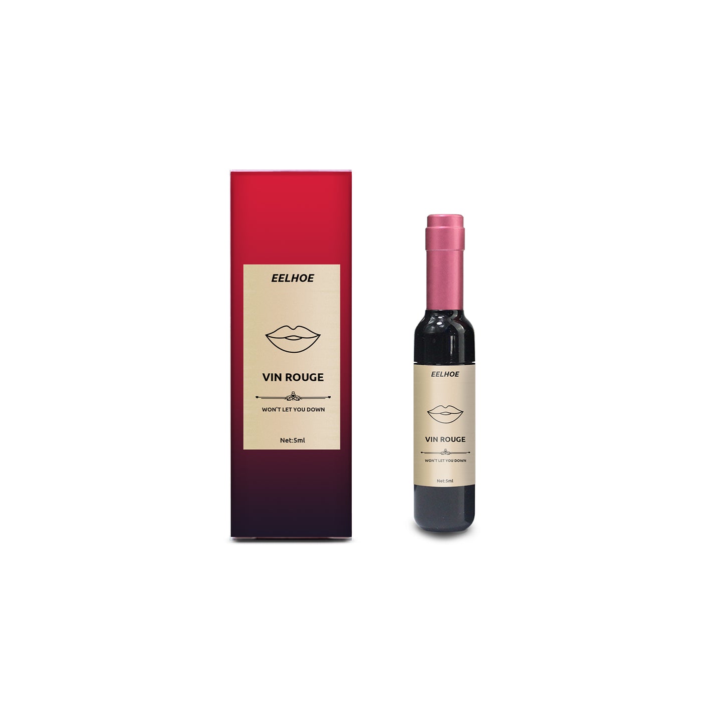 Vin Rouge Lip Tint, Non-Stick Cup Color Development Portable Waterproof Non-Fading Moisturizing Red Wine Bottle Lip Glaze blush pink Health Eprolo https://www.cyberehub.com