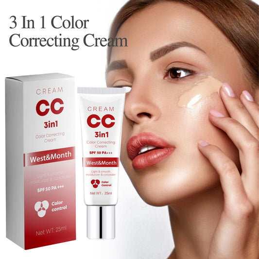 3 In 1 Color Correcting Cream, Cover Dark Spots, Moisturize Skin Care And Isolate Foundation Health Eprolo https://www.cyberehub.com