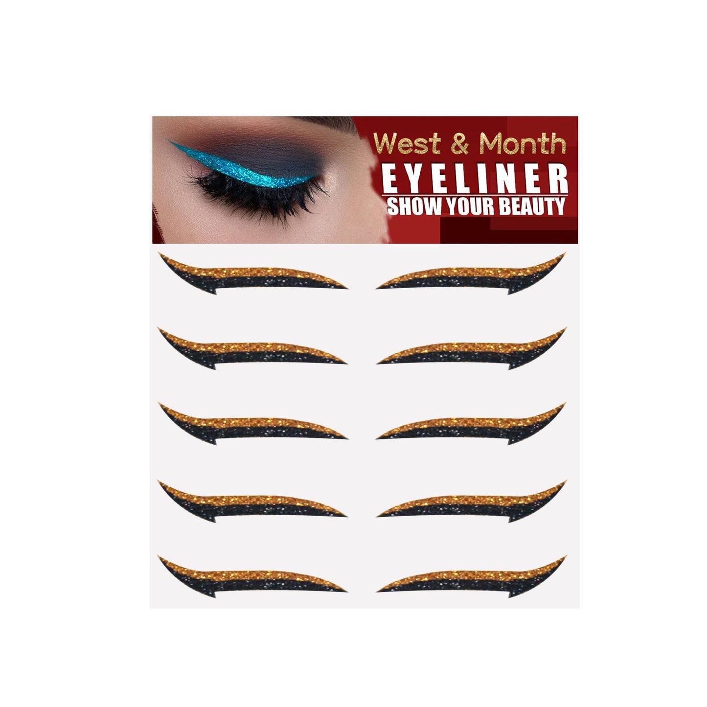Eyeshadow Stage Makeup Eye Makeup European And American Eyeliner Self-Adhesive Double Eyelid Eye Makeup orange Health Eprolo https://www.cyberehub.com
