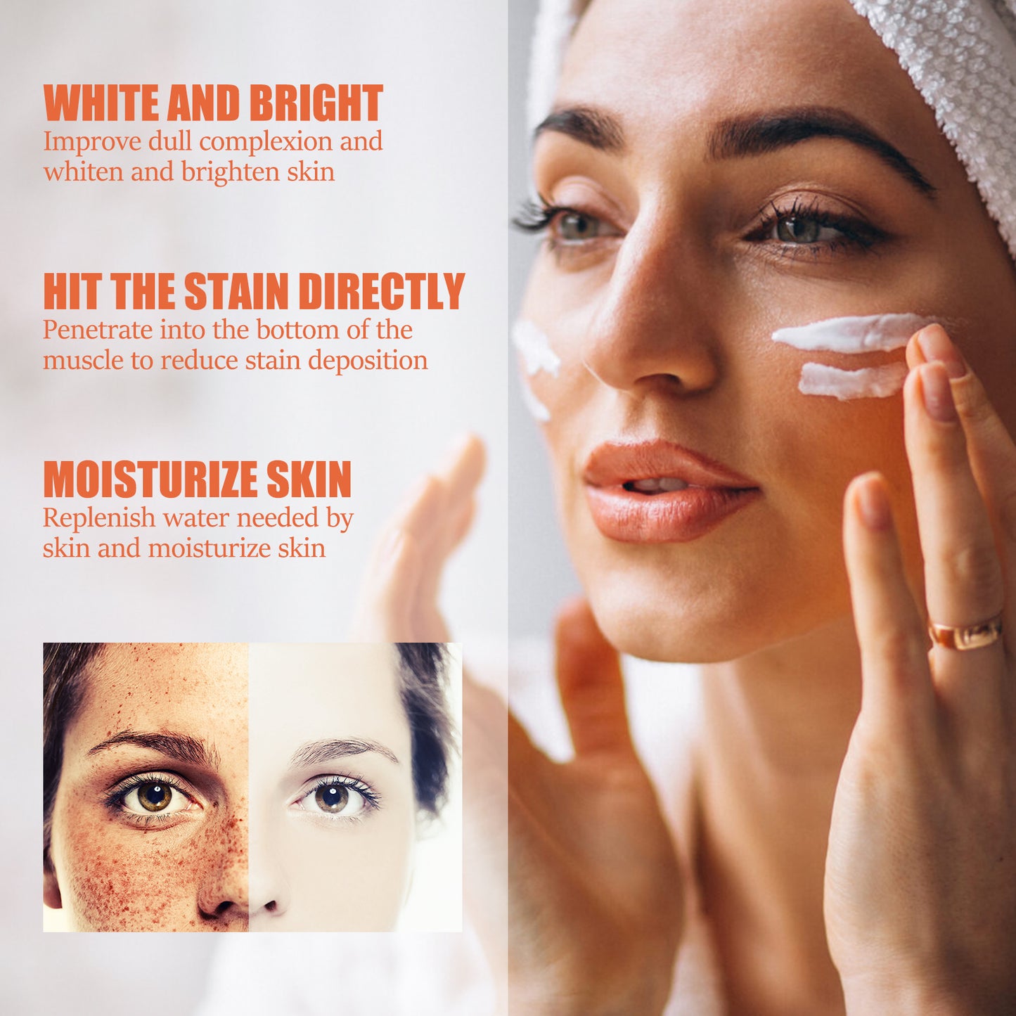 Whitening Bright Skin Cream, Lighten Face Spots Melanin Brightening Moisturizing Skin Beauty Cream Health Eprolo https://www.cyberehub.com