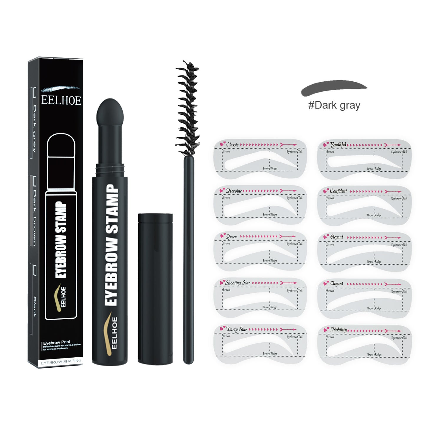 Eyebrow Printing Pen, Quick Makeup Eyebrow Natural Hairline Lazy Easy Waterproof With Eyebrow Card Eyebrow Brush default title Health Eprolo https://www.cyberehub.com