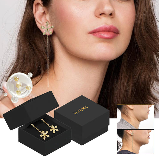 Sweet Crystal Flower Long Earrings, Ear Acupoint Earrings Niche Fashion Small Fresh And Cute Earrings HOEXE eprolo https://www.cyberehub.com