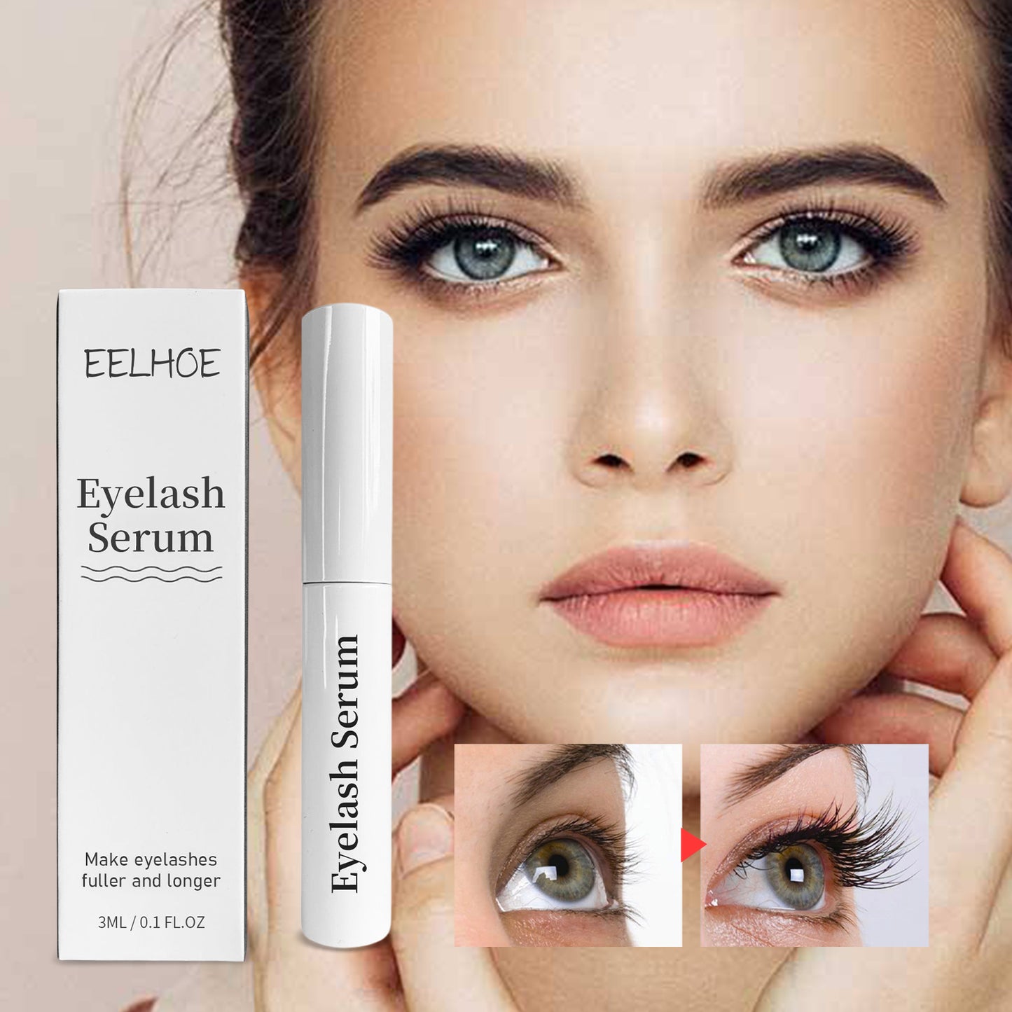 Eyelash Serum, Natural Beauty Curl Black Thick Slender Long Gentle Not Easily Stained Mascara Health Eprolo https://www.cyberehub.com