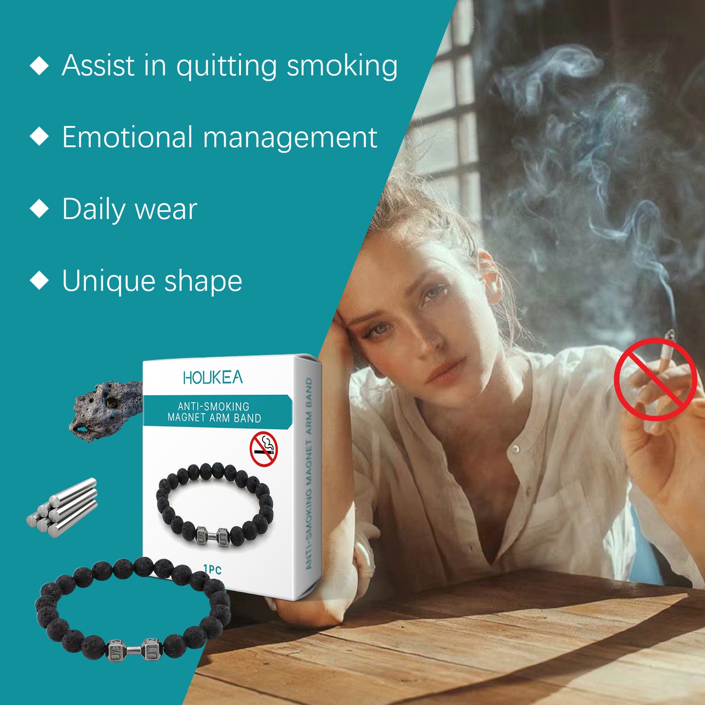 Volcanic Stone Bracelet Men's Bracelet Fashion Pieces Designed With Natural Ingredients Everyday Wear Bracelet HOLJKEA eprolo https://www.cyberehub.com