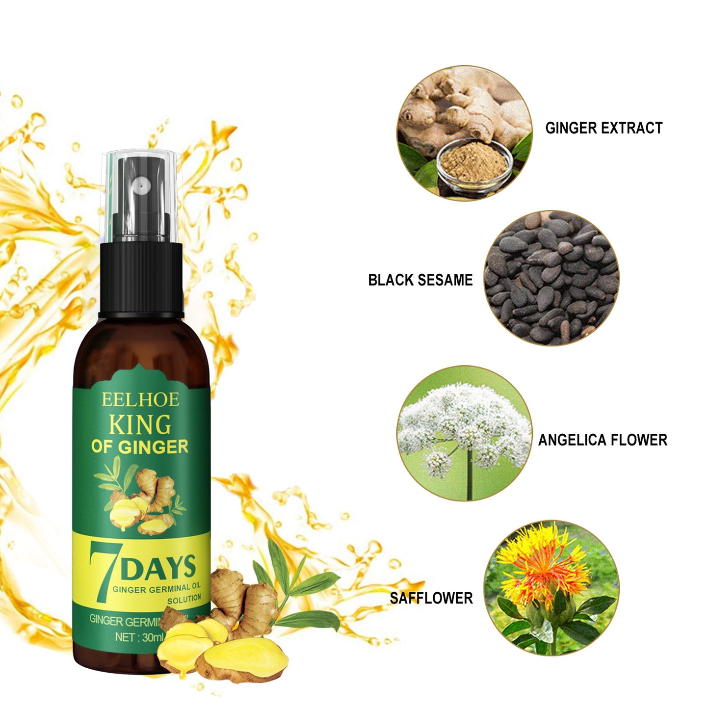 EEL Ginger Hair Spray, Strengthens Hair, Massages Scalp And Restores Hair Health Eprolo https://www.cyberehub.com