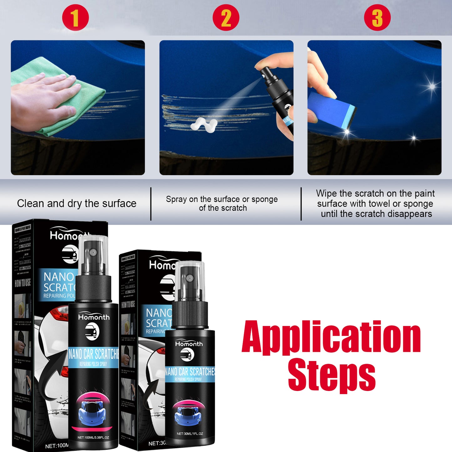 Scratch Repair Spray, Automotive Scratch Reconditioning Cleaning Repair Maintenance Brightening Care Paint Spray Automotive Automotive Eprolo https://www.cyberehub.com