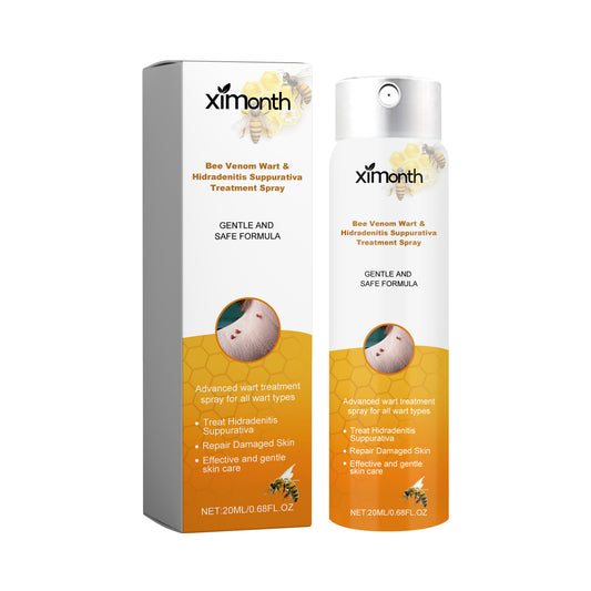 Ximonth Bee Venom Wart & Hidradenitis Suppurativa Treatment Spray, Skin Cleansing Repair Fade Moles Corns Body Care Spray Health Eprolo https://www.cyberehub.com