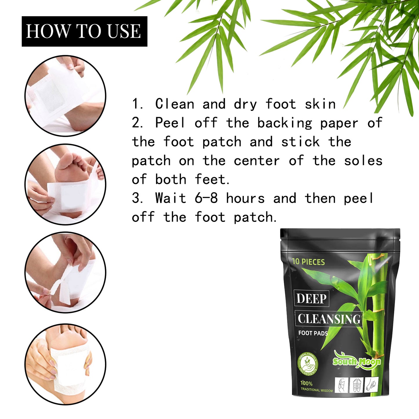 Deep Clean Foot Stick, Bamboo Charcoal Removing Wet Relieve Body And Mind Help Sleep Foot Stick Health Eprolo https://www.cyberehub.com