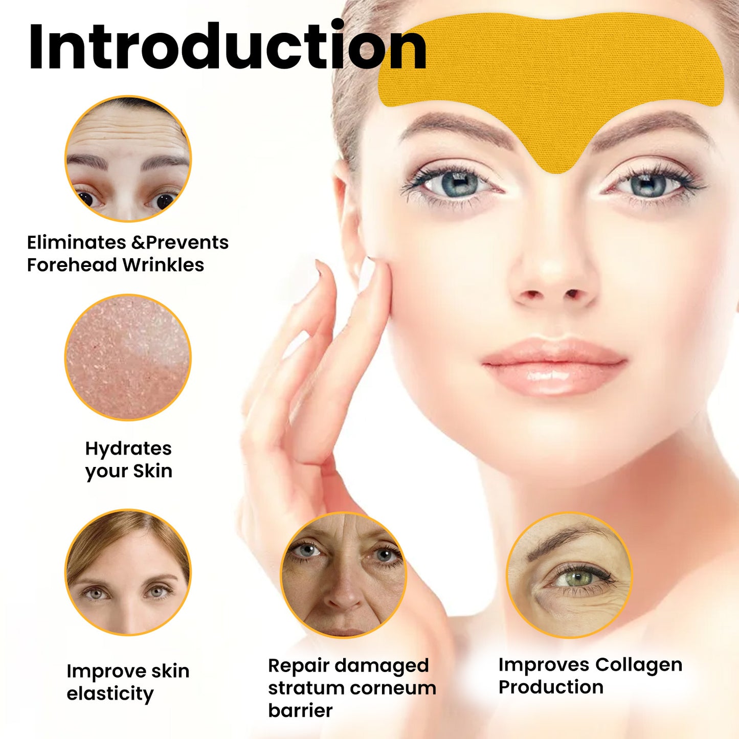 Forehead Wrinkle Patch, Fade Fine Lines Smooth Forehead Fine Lines Firming Skin Anti-Wrinkle Forehead Patch Health & Beauty Health Eprolo https://www.cyberehub.com