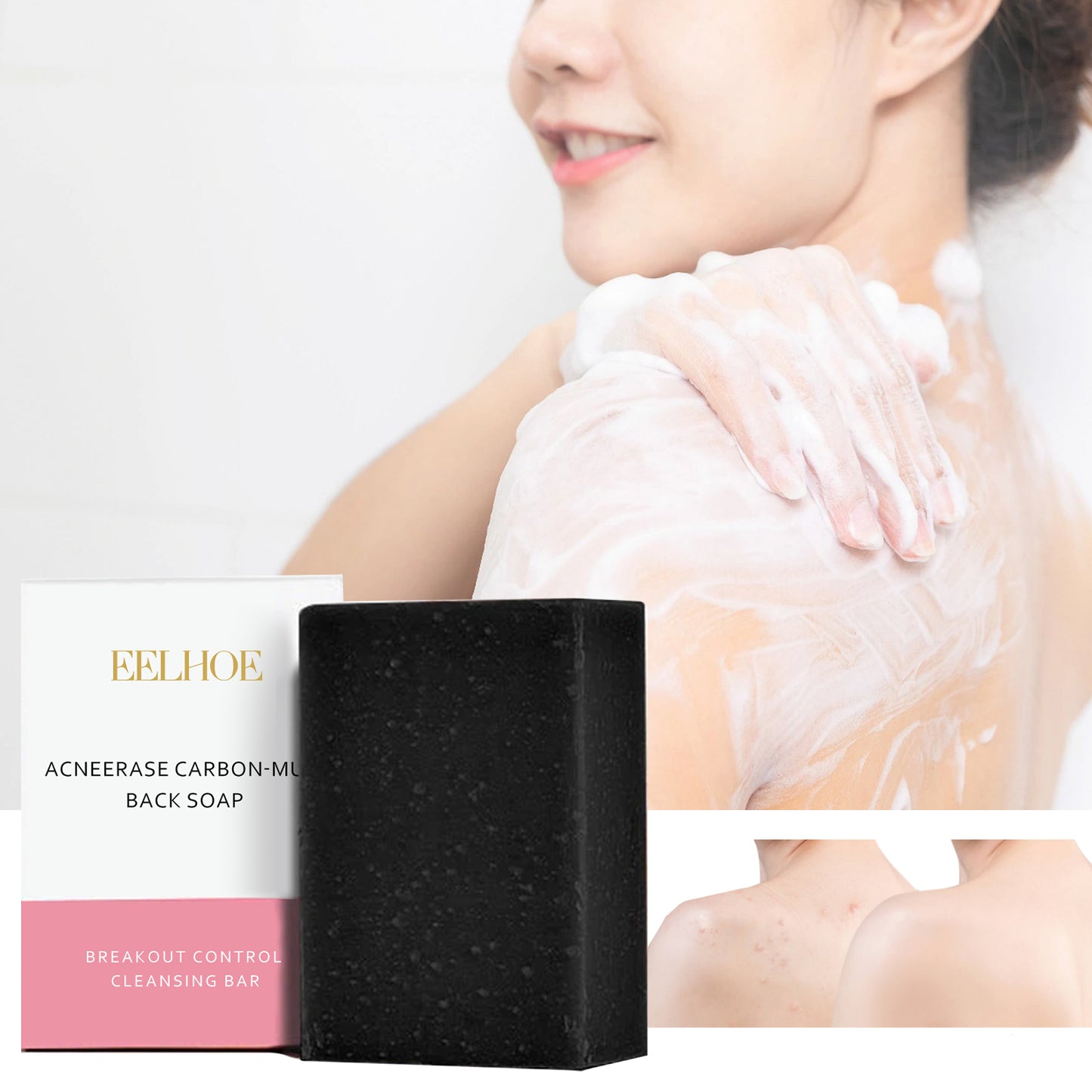 Carbon Clay Back Soap Whitening Body Cleansing Skin Lightening Dark Spots Acne Mark Exfoliating Moisturizing Brightening Soap Health & Beauty Health Eprolo https://www.cyberehub.com