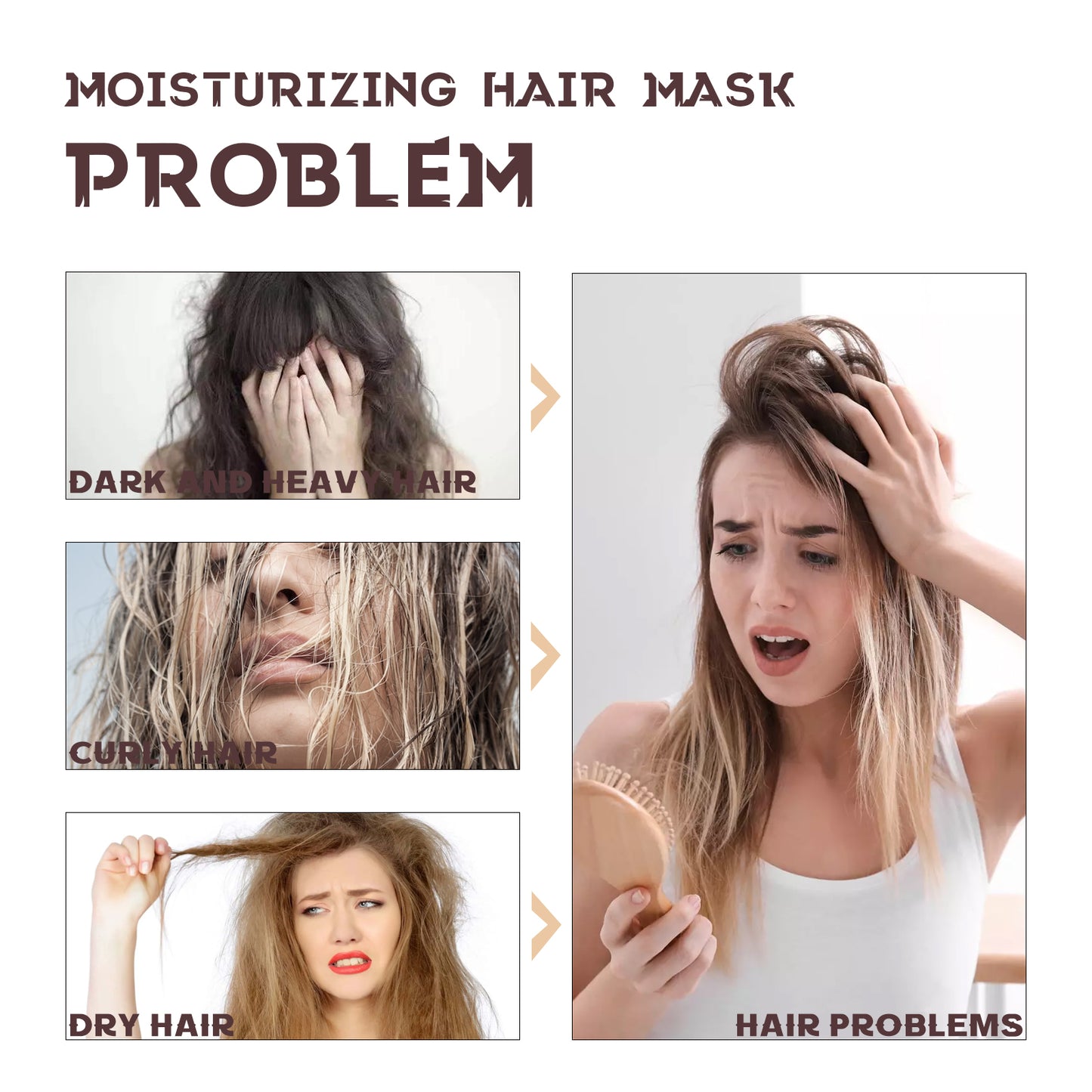Moisturizing Hair Mask, Deep Nourishing Hair Repair Dry Hair Split End Smoothing Hair Mask Health Eprolo https://www.cyberehub.com