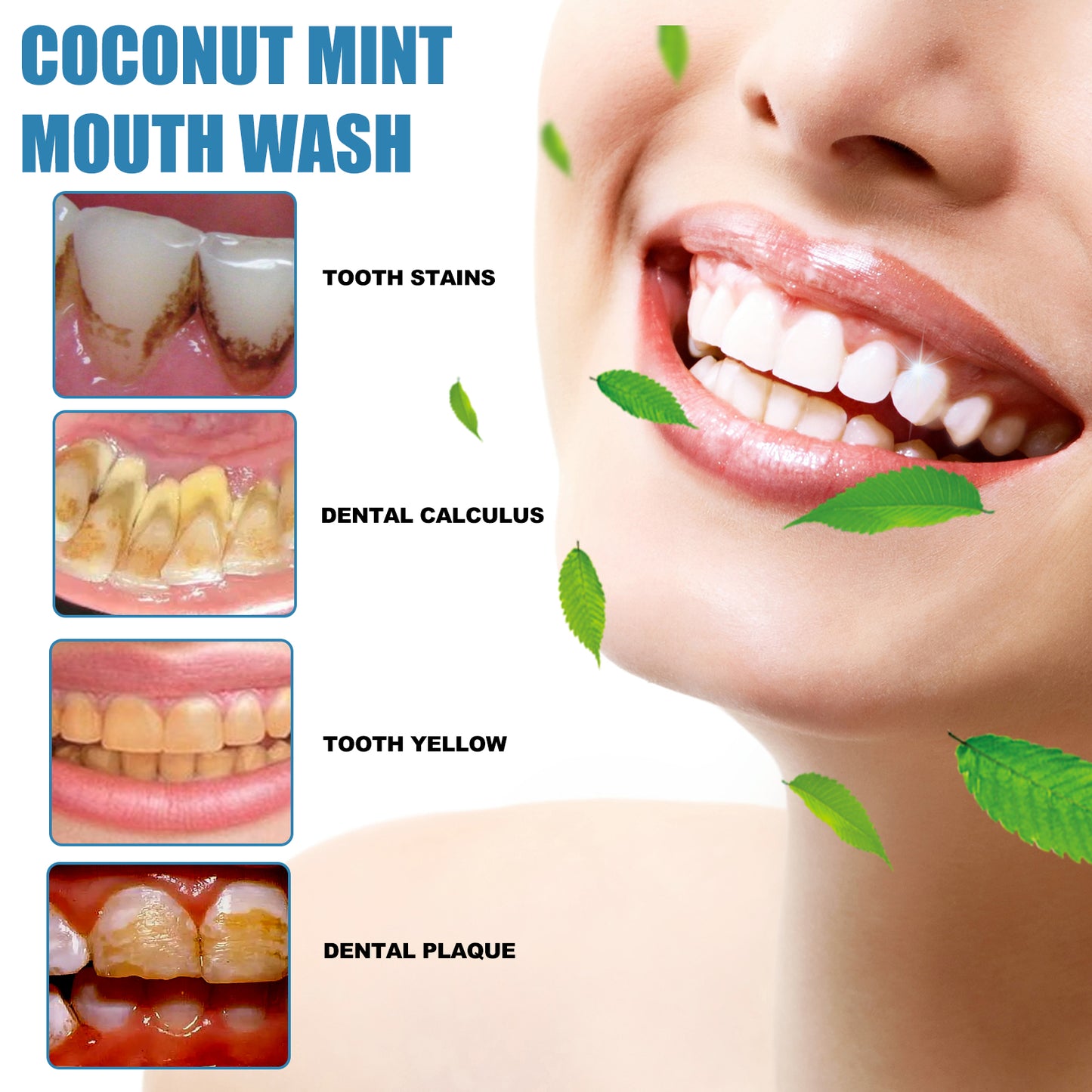 Coconut Mint Mouth Wash, Whitening Teeth Yellow Teeth Stains Tongue Coating Clean Fresh Breath Oral Care Health & Beauty Health Eprolo https://www.cyberehub.com