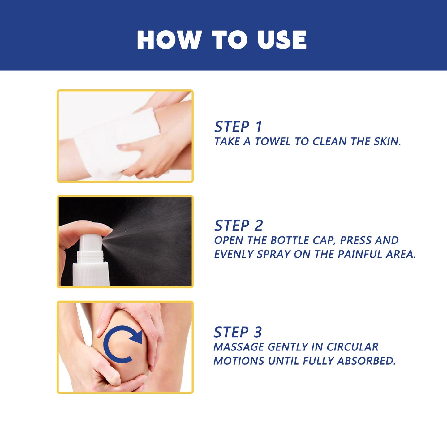 Joint Pain Spray, Relieve Lumbar Disc Shoulder Neck Knee Joint Soreness Care Spray Health Eprolo https://www.cyberehub.com