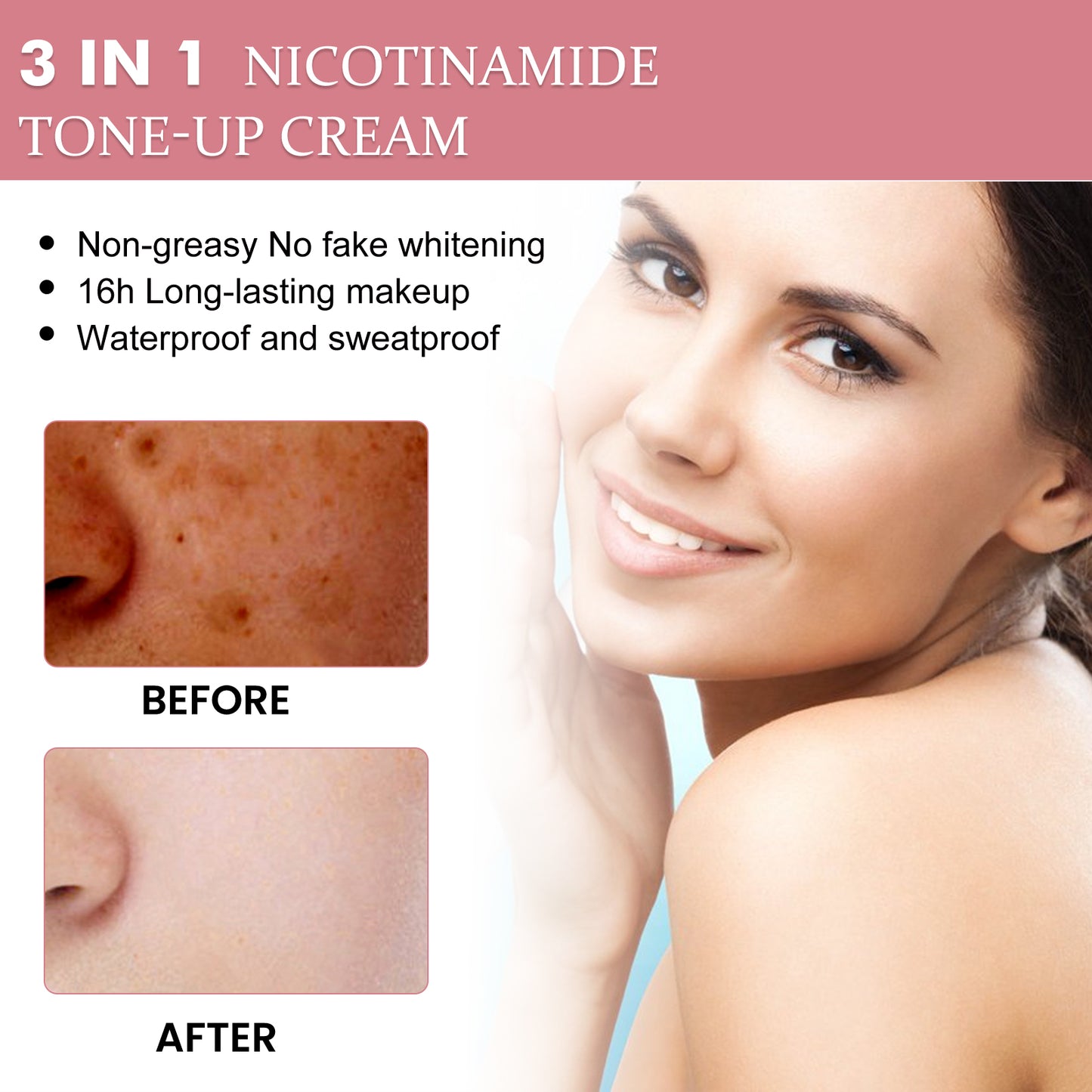 3 in 1 Whitening Brightening Cream Moisturizing Fresh Non-Sticky Concealer Moisturizing Even Brightening Skin Cream Health Eprolo https://www.cyberehub.com