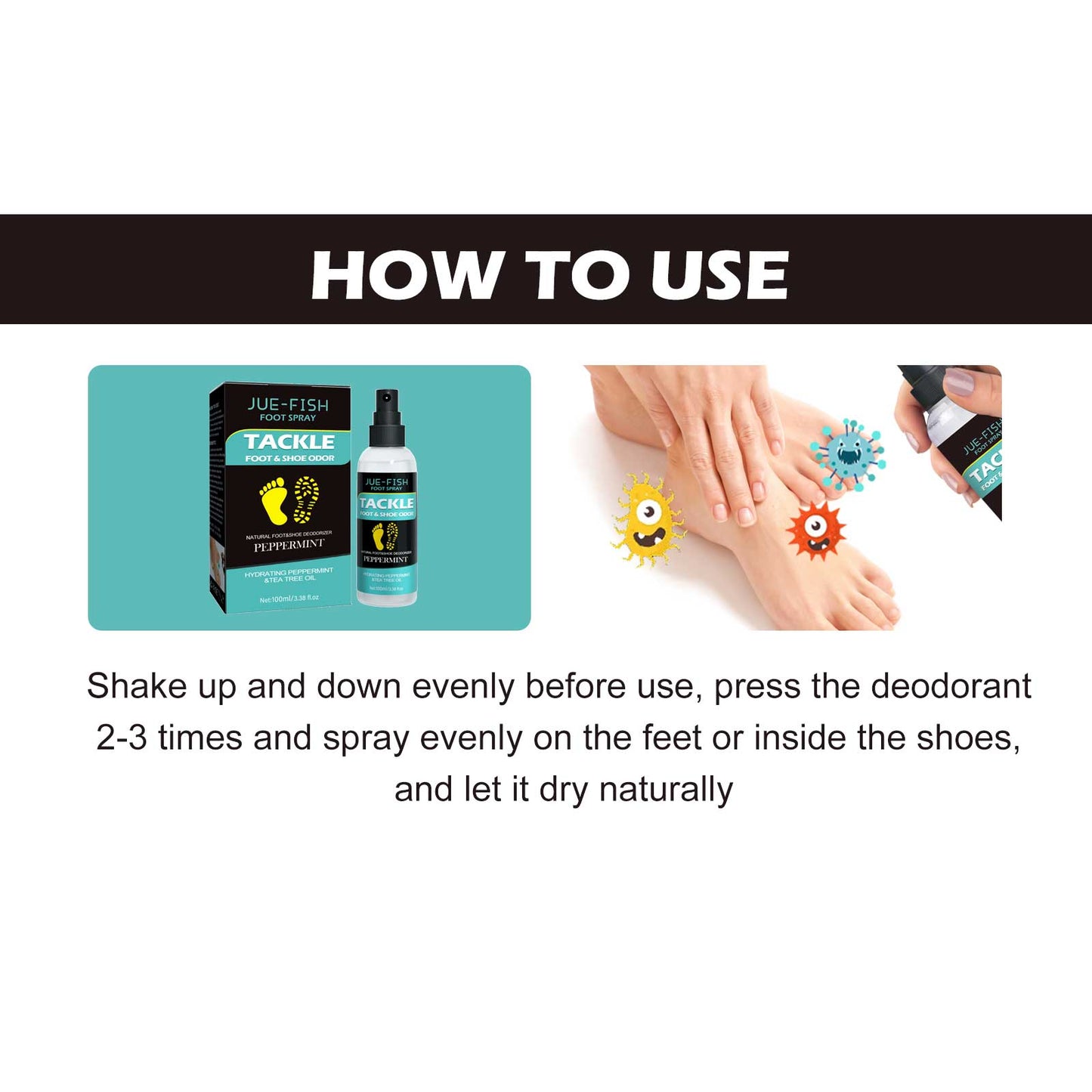 Anti-Beriberi Care Spray, Moisturizes Feet Cleaning Odor Feet Perspiration Peeling Care Spray Health Eprolo https://www.cyberehub.com