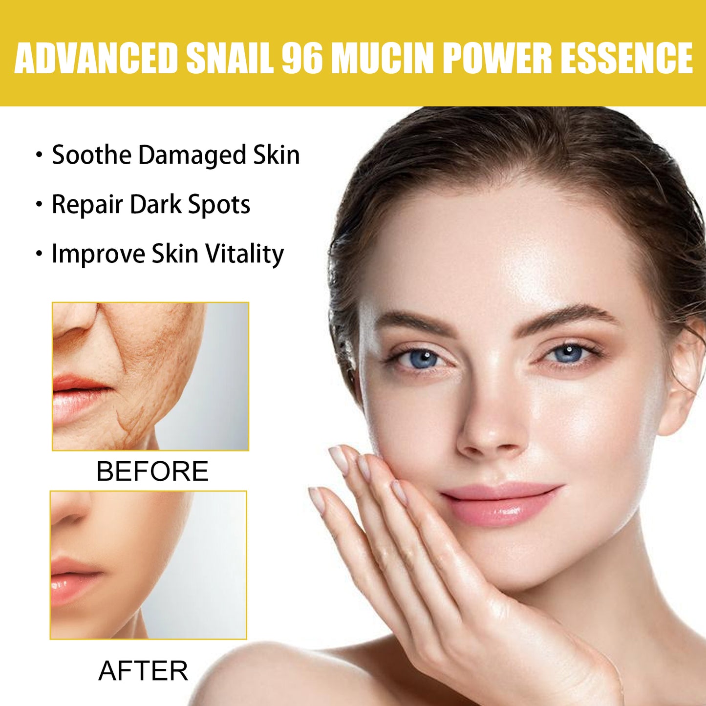 Snail 96 Collagen Essence Lighten Fine Lines, Tender Skin and Moisturize acne muscles Health Eprolo https://www.cyberehub.com