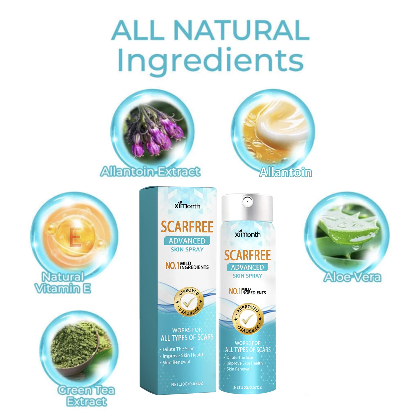 Scarfree Advanced Skin Spray, Body Skin Care Reduces Post-Natal Scars And Smooths Skin Health & Beauty Health Eprolo https://www.cyberehub.com