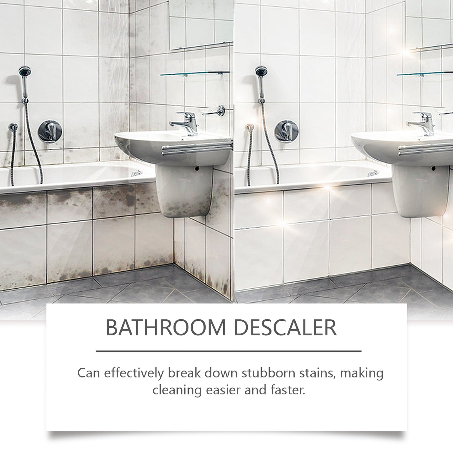 Jue-Fish Bathroom Sink Stainless Steel Cleaner Shower Room Glass Scale Decontaminating Cleaner Bathtub Home Eprolo https://www.cyberehub.com
