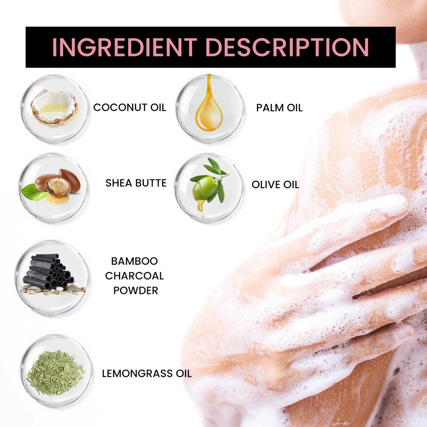 Carbon Clay Back Soap Whitening Body Cleansing Skin Lightening Dark Spots Acne Mark Exfoliating Moisturizing Brightening Soap Health & Beauty Health Eprolo https://www.cyberehub.com