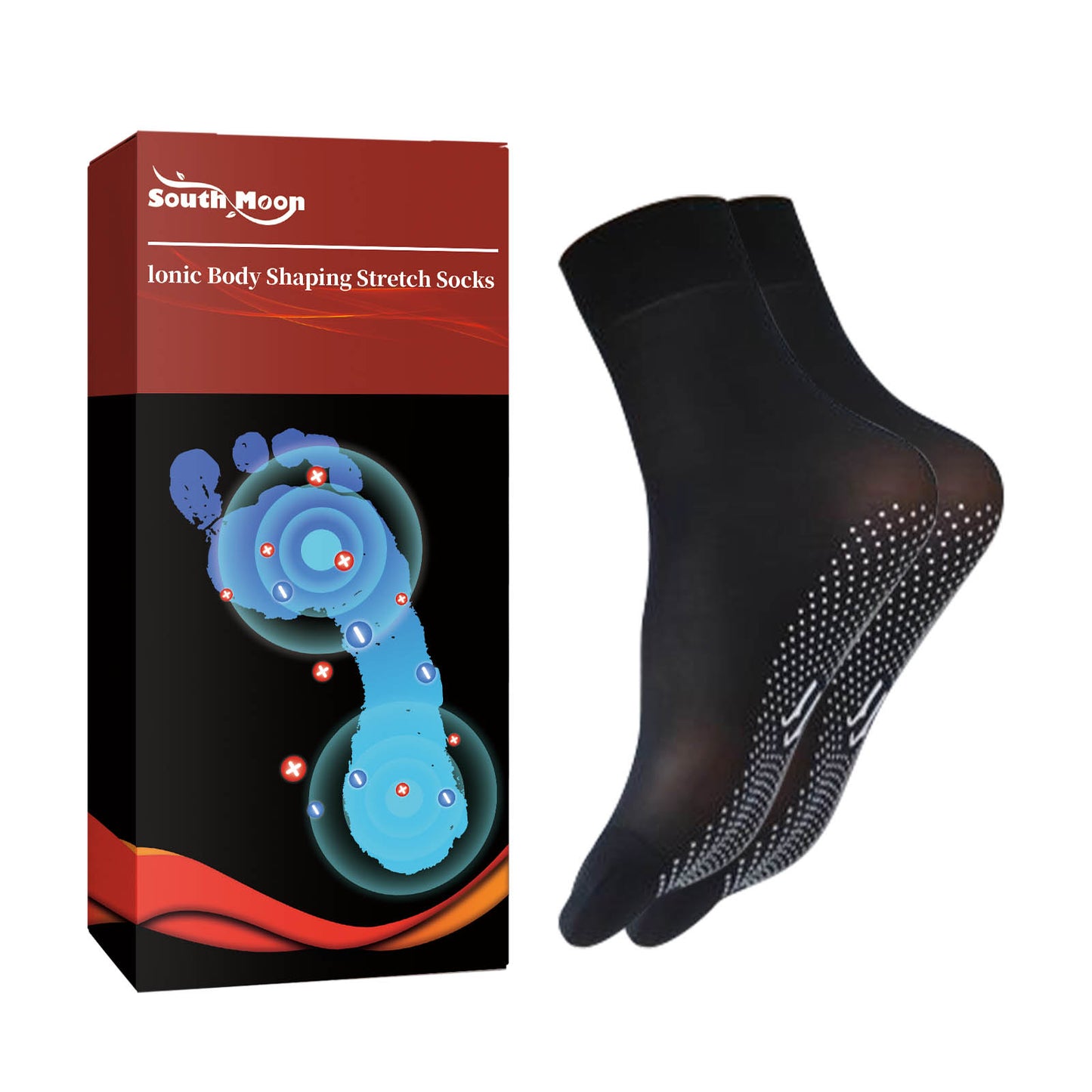 Ionic Body Shaping Stretch Socks, Outdoor Sports Comfortable Breathable Non-slip Foot Care Elastic Socks Health Eprolo https://www.cyberehub.com