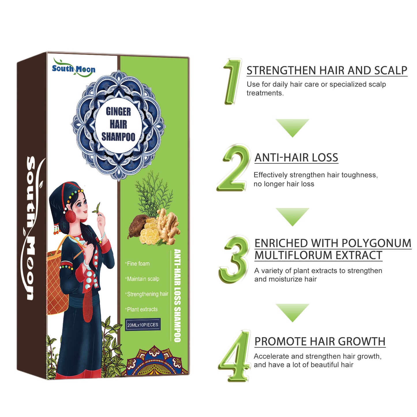 Ginger Care Shampoo Scalp Cleansing, Anti-Break Nourishing Root Strengthening Shampoo Health Eprolo https://www.cyberehub.com
