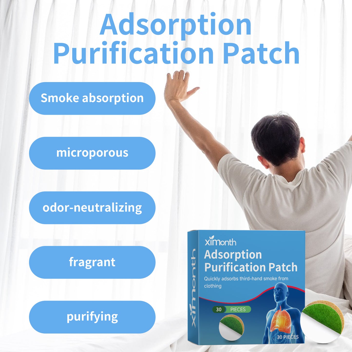 Adsorption Purification Patch, Relieve Dry Throat Itching Dizziness Discomfort Clean Odor Body Care Patch Health Eprolo https://www.cyberehub.com