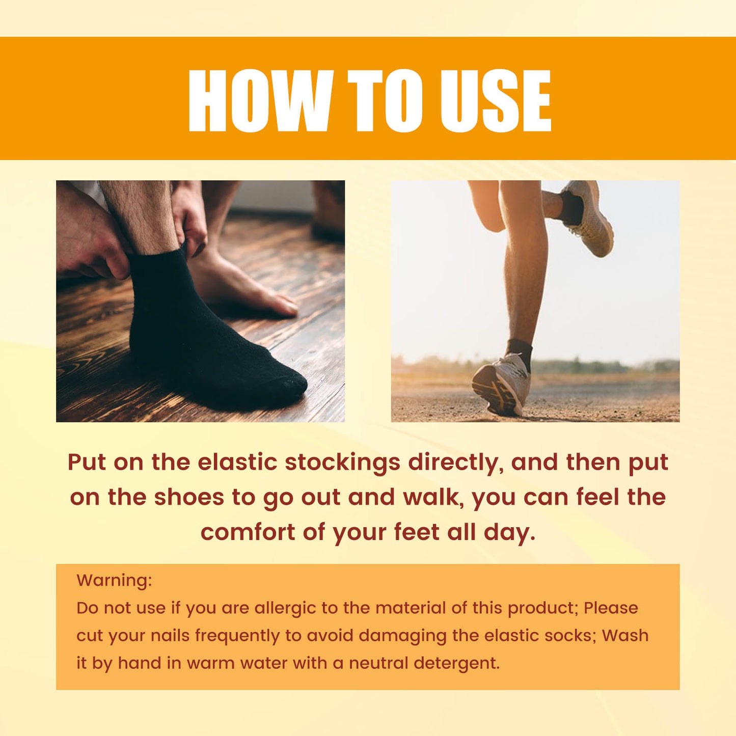 Ionic Body Shaping Stretch Socks, Outdoor Sports Comfortable Breathable Non-slip Foot Care Elastic Socks Health Eprolo https://www.cyberehub.com