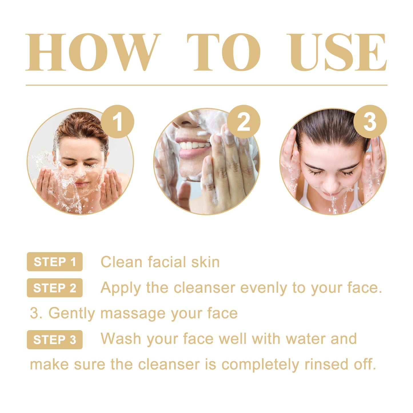 Collagen Cleanser, Moisturizing, Moisturizing And Firming Facial Skin, Cleaning, Anti-Wrinkle, Anti-Aging Eyes Health & Beauty Health Eprolo https://www.cyberehub.com