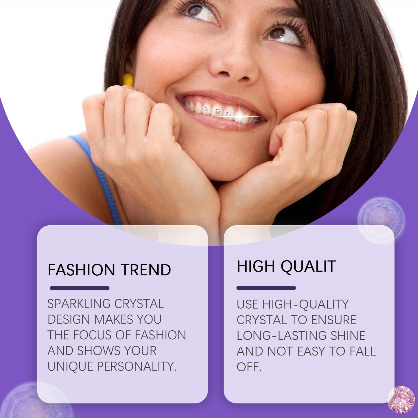 Dental Diamond Trim, Shine Beauty Stickers To Enhance Smile Brightness Lasting Easy Fit For All Tooth Types EELHOE eprolo https://www.cyberehub.com