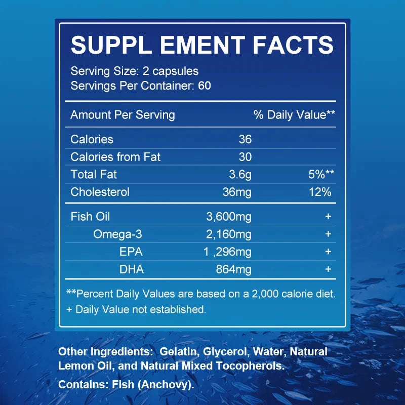 Omega 3 Fish Oil Dietary Supplement with DHA EPA to Support Eyes, Heart, Brain and Immune System Supplements Life Quality Supplements Life Quality https://www.cyberehub.com