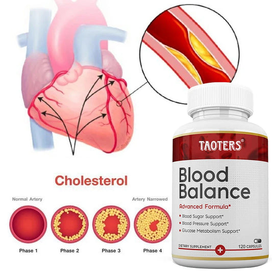 Blood Balance - Supplement, Supports Regulated Blood Sugar and Blood Pressure, Glucose Metabolism, 120 Capsules Supplements Life Quality Supplements Life Quality https://www.cyberehub.com