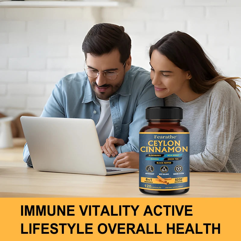 Organic Ceylon Cinnamon Capsules - Balance, Immune System, Antioxidant, 100% Certified Organic, Gluten Free and Non-GMO Supplements Life Quality Supplements Life Quality https://www.cyberehub.com