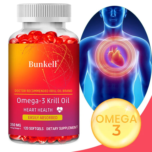 Antarctic Krill Oil 350mg Omega 3 Fatty Acid Supplement, EPA & DHA Softgels, Phospholipids, Antioxidant Astaxanthin Heart Health Supplements Life Quality Supplements Life Quality https://www.cyberehub.com