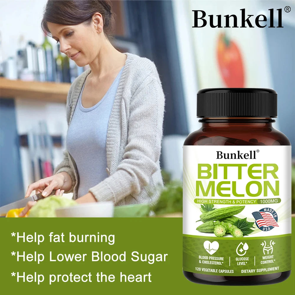 Bunkell 1000 Mg Bitter Melon Extract Capsules for Heart, Blood Sugar and Cholesterol Health, Weight Management Supplements Life Quality Supplements Life Quality https://www.cyberehub.com