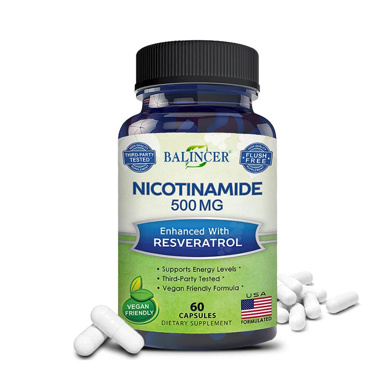 Niacinamide, 500 Mg, Vitamin B3 Supplement, for Healthy Hair Skin & Nails, Energy Support, Non-GMO, Vegan Supplements Life Quality Supplements Life Quality https://www.cyberehub.com