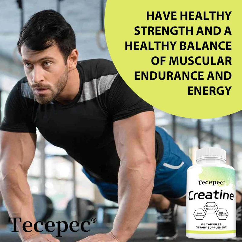 Creatine Monohydrate 5000 mg, Supports Muscle, Performance & Strength, Recovery, Brain Function, 120 Capsules Supplements Life Quality Supplements Life Quality https://www.cyberehub.com