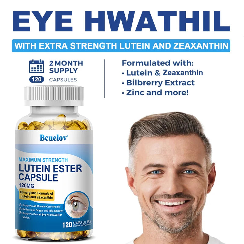 Bcuelov Lutein & Zeaxanthin, Eye Health Supplement, Supports Vision Health, Macula Health, 120 Capsules Supplements Life Quality Supplements Life Quality https://www.cyberehub.com