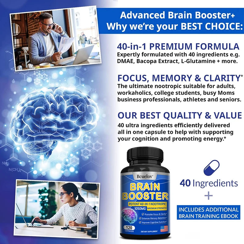 Advanced Brain Booster - Promotes Healthy Brain Development, Improves Memory, Concentration and Learning Abilities Supplements Life Quality Supplements Life Quality https://www.cyberehub.com