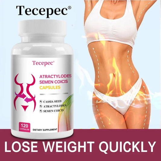 Atractylodes, Coix Seed, Cassia Seed Extract - Supports Detoxification, Gut Balance, Burns Excess Fat, Weight Loss, 120 Capsules Supplements Life Quality Supplements Life Quality https://www.cyberehub.com