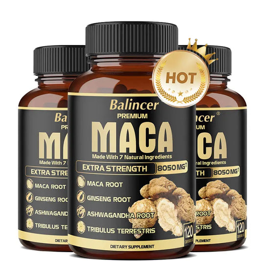 Maca Root Capsules - Natural Energy Supplement, Supports Athletic Performance and Motivation, Builds Muscle and Strengthens Supplements Balincer Life Quality Supplements Life Quality https://www.cyberehub.com