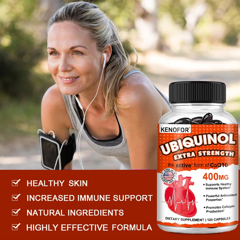 Coenzyme Q10 400 mg Softgel Antioxidant - Excellent absorbency, active form for heart, immune and skin health Supplements Life Quality Supplements Life Quality https://www.cyberehub.com